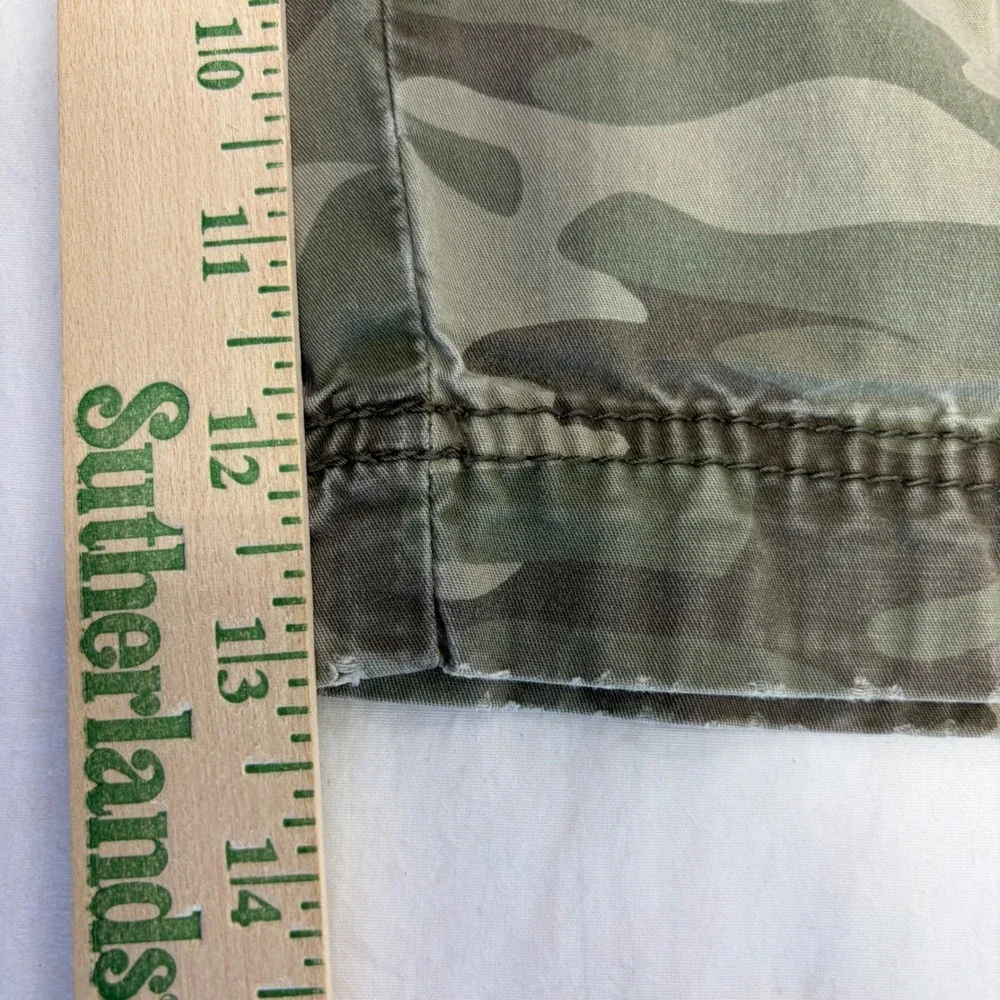George Cargo Shorts Mens 32 Camo Green Multi Pocket Outdoors Gorpcore